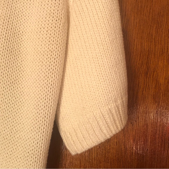 “Like, Love” Sweater Dress SZ Small cream Color SS Cotton blend Knit, Warm! - Picture 8 of 12